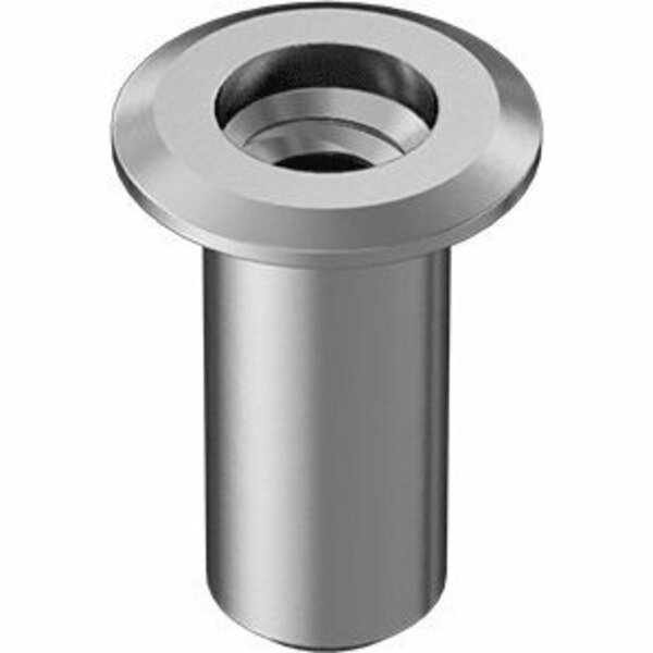 Bsc Preferred Aluminum Rivet Nut 6-32 Internal Thread .010-.075 Material Thickness, 50PK 93482A605